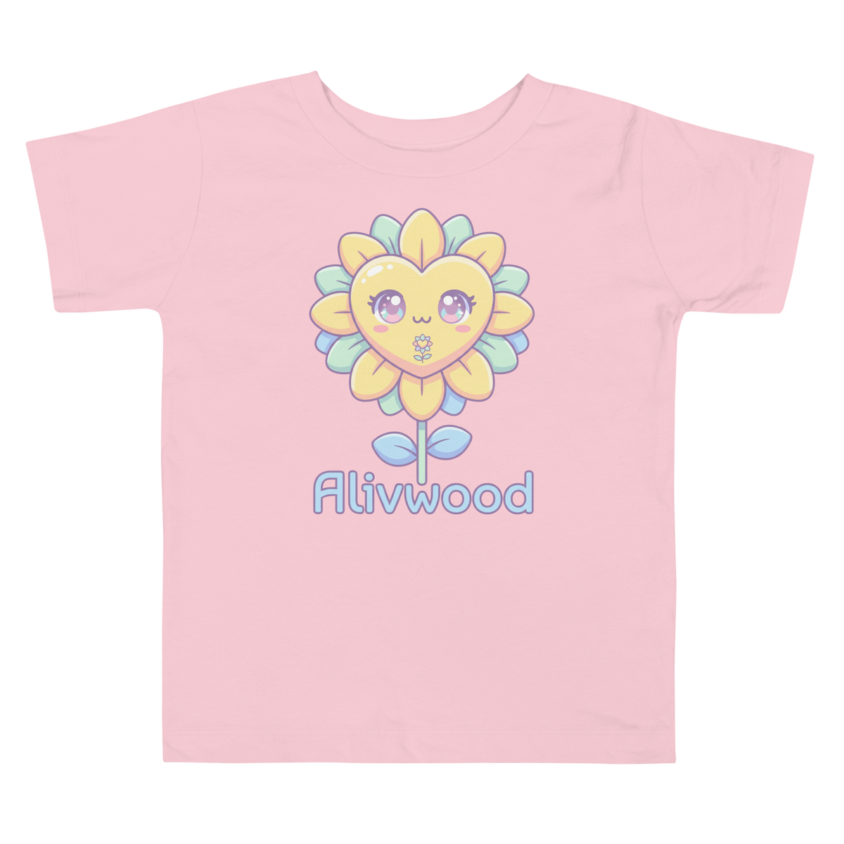 Alivwood funny flower Toddler Short Sleeve Tee - Alivwood