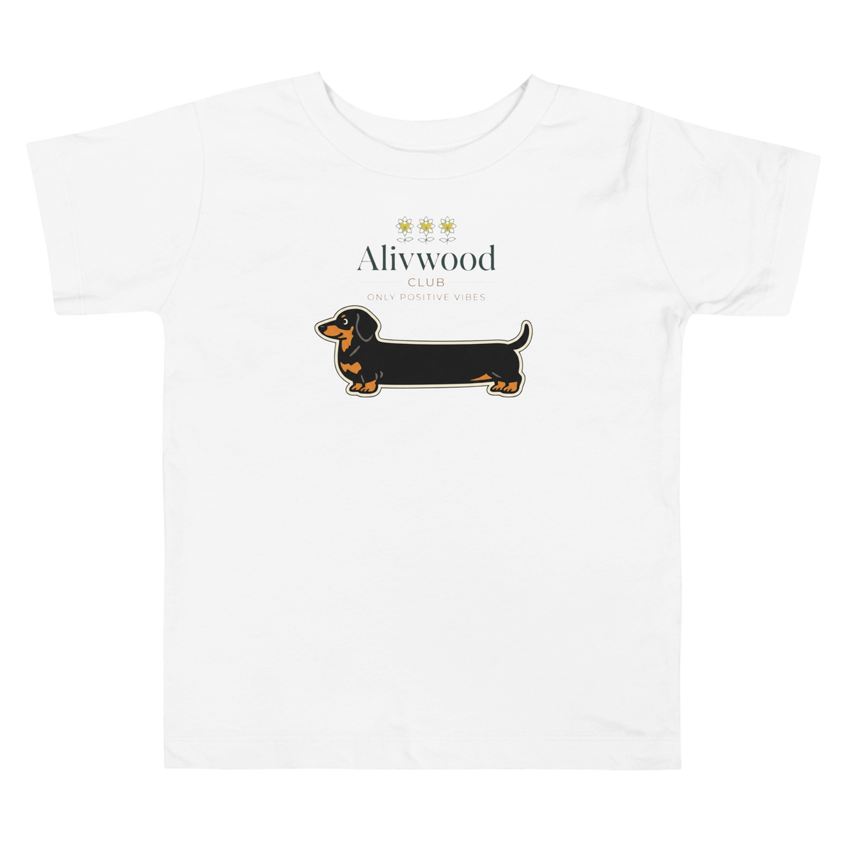 Alivwood sausagedog Toddler Short Sleeve Tee - Alivwood