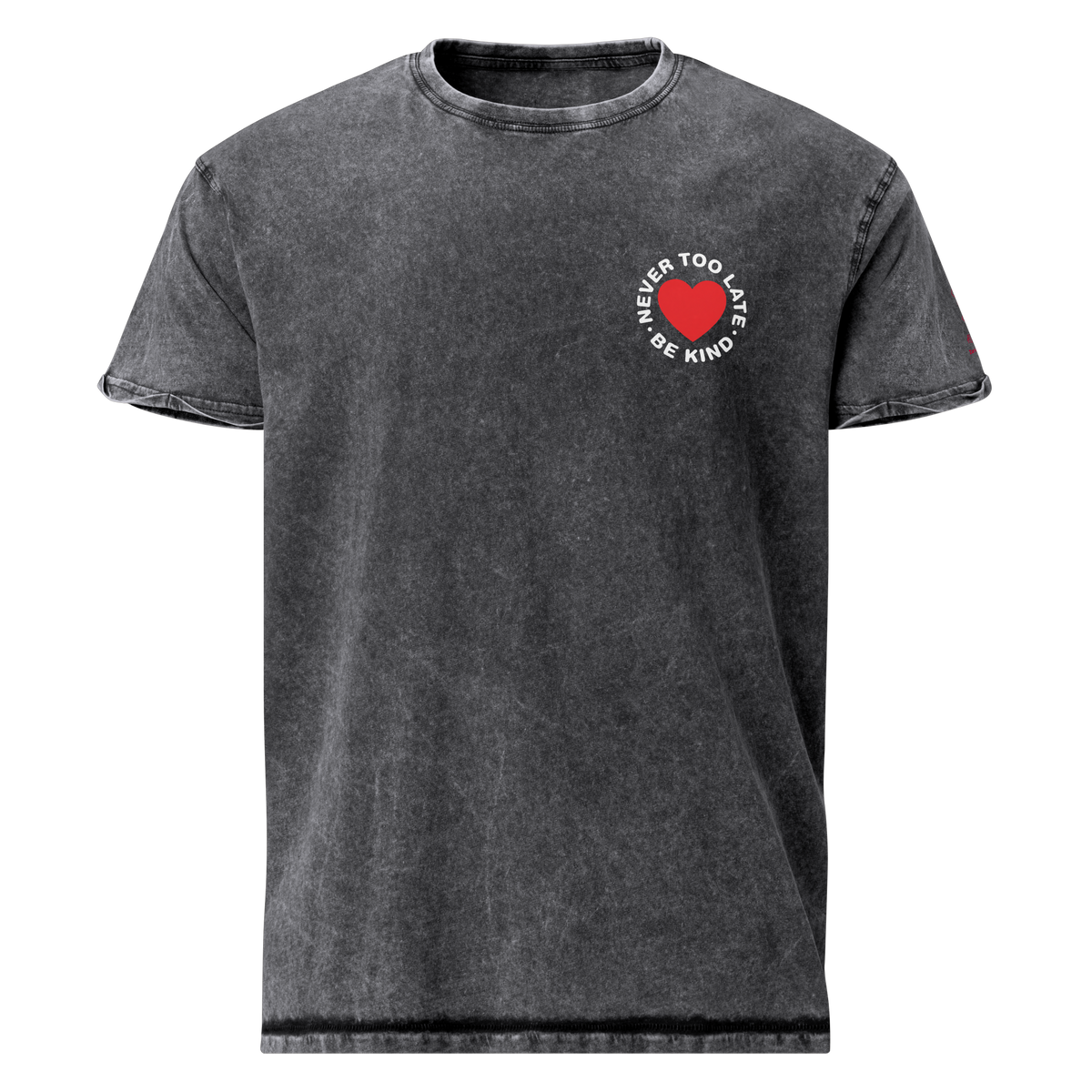 Never too late Denim T-Shirt - Alivwood