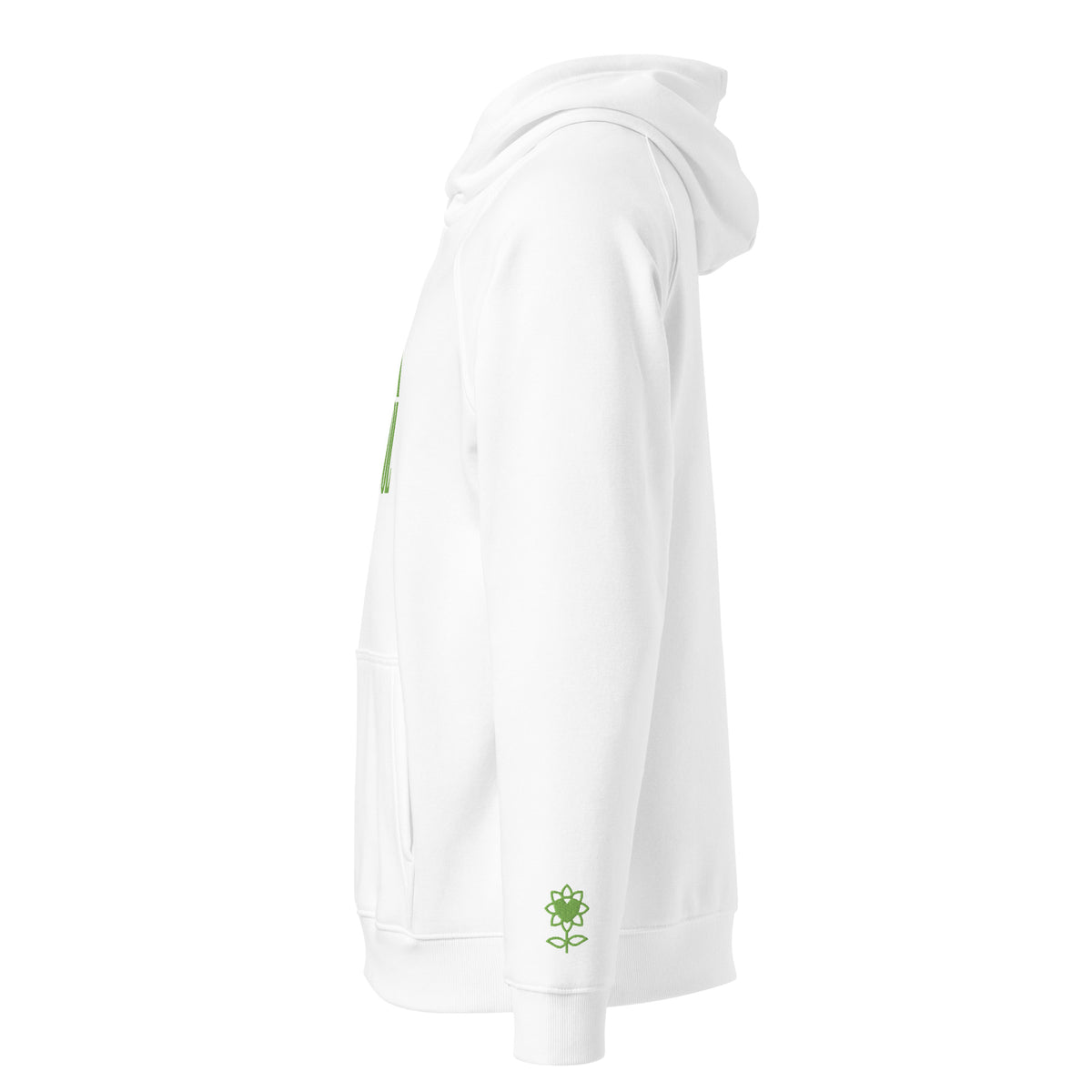 Peace is my status symbol embroidery Unisex eco raglan hoodie - Alivwood