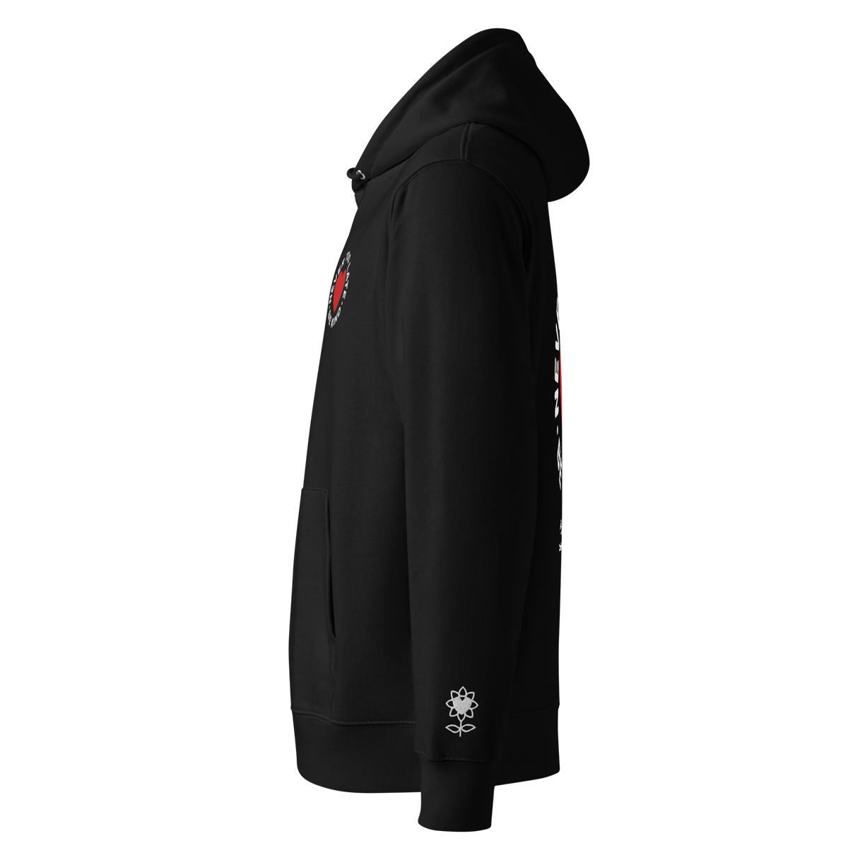 Never too late Embroidery Unisex essential eco hoodie - Alivwood