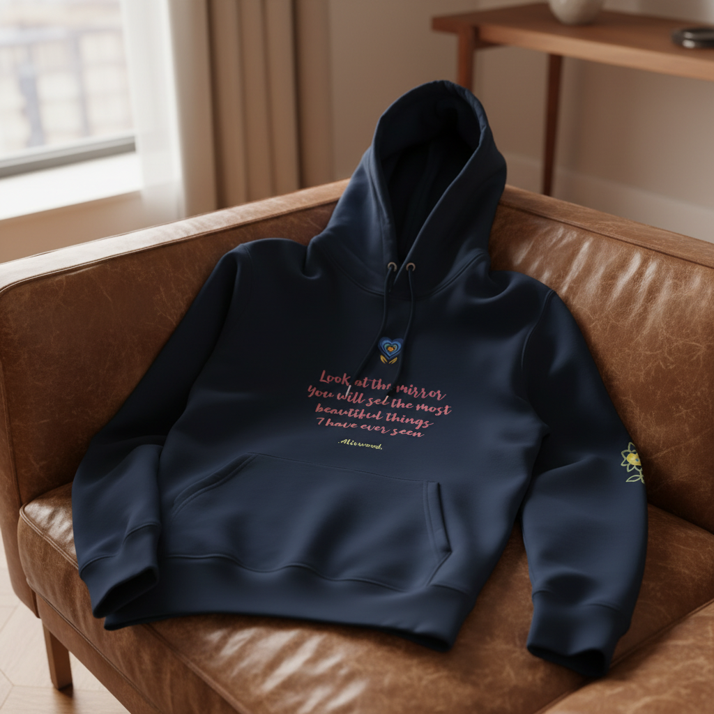 Look at the mirror Unisex essential eco hoodie - Alivwood