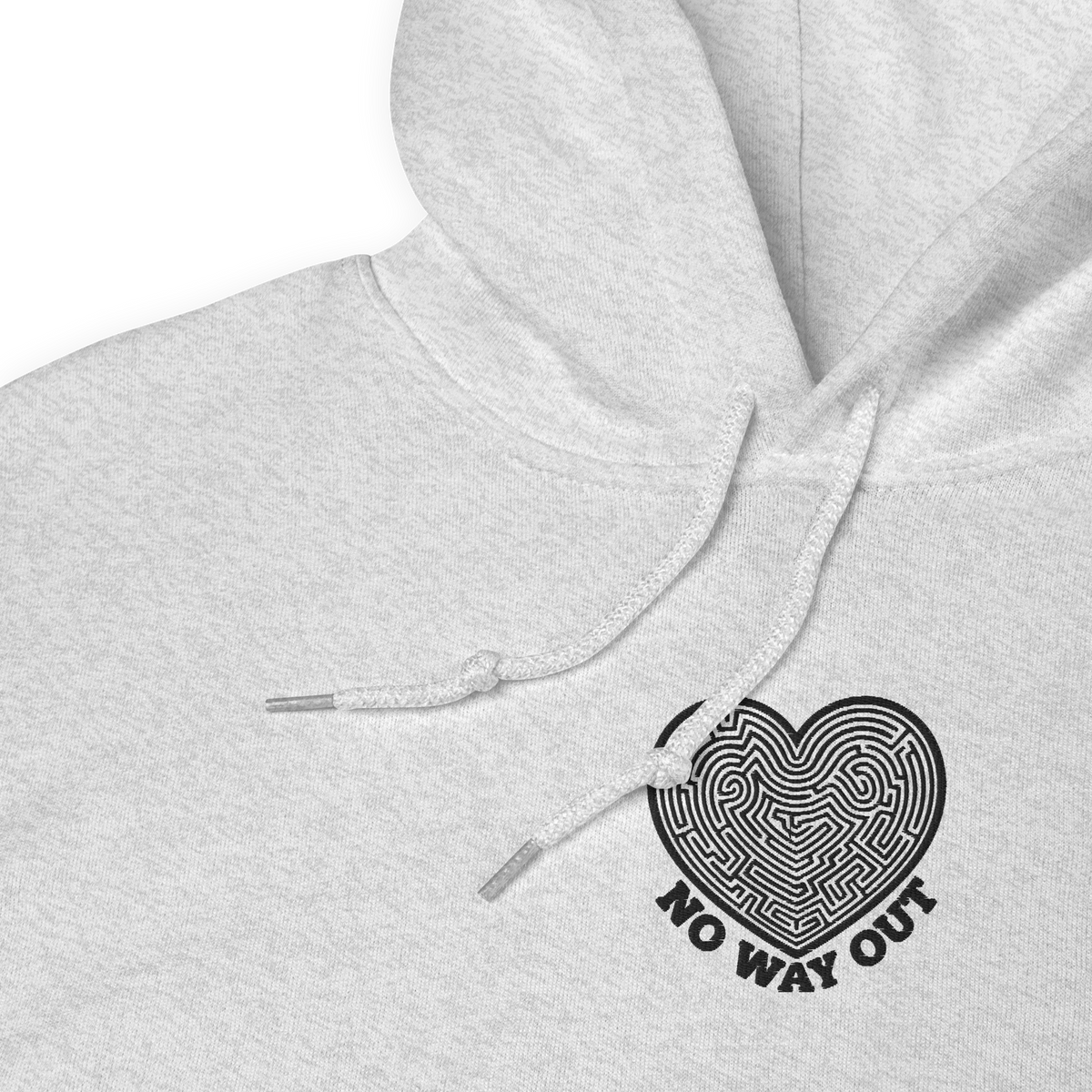 No Way Out Embroidery Unisex Hoodie - Alivwood