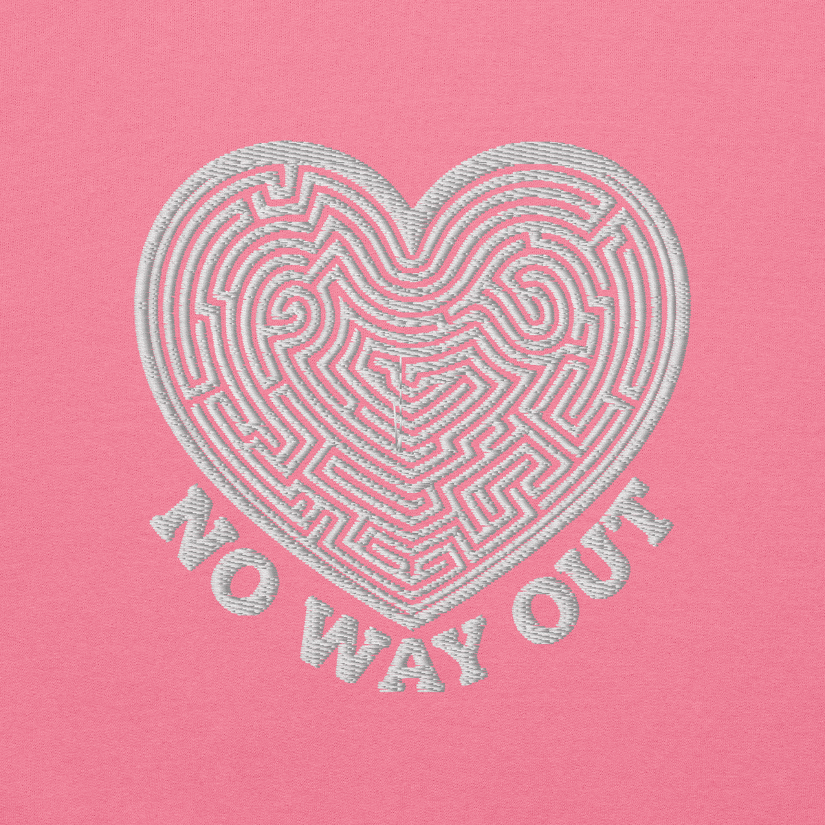 No Way Out Embroidery Unisex Hoodie - Alivwood