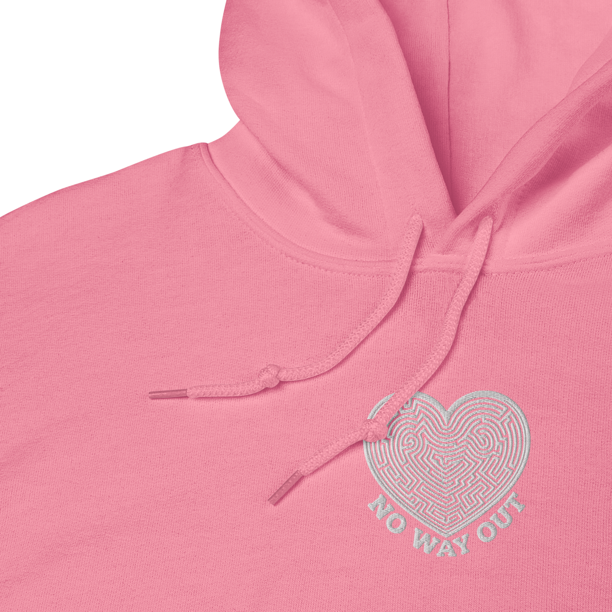 No Way Out Embroidery Unisex Hoodie - Alivwood