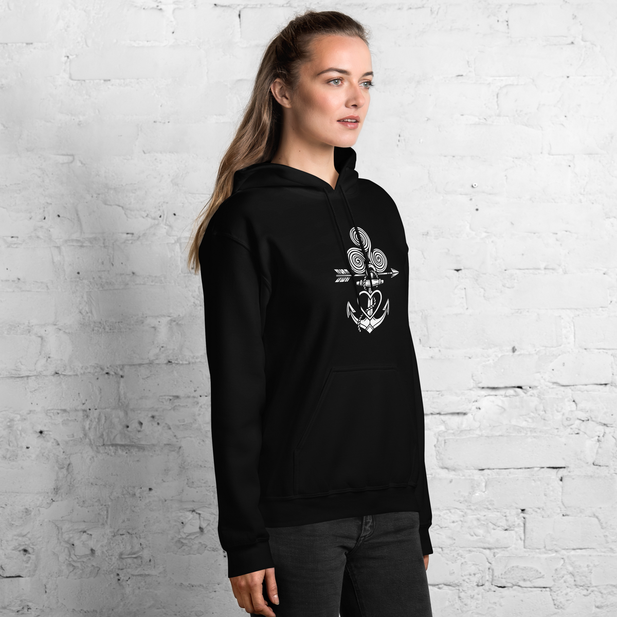 Tatoo AnchorArrowTriskelionHeart Unisex Hoodie - Alivwood