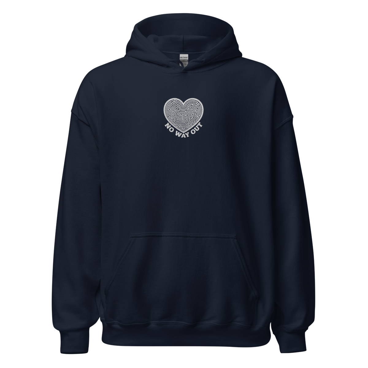 No Way Out Embroidery Unisex Hoodie - Alivwood