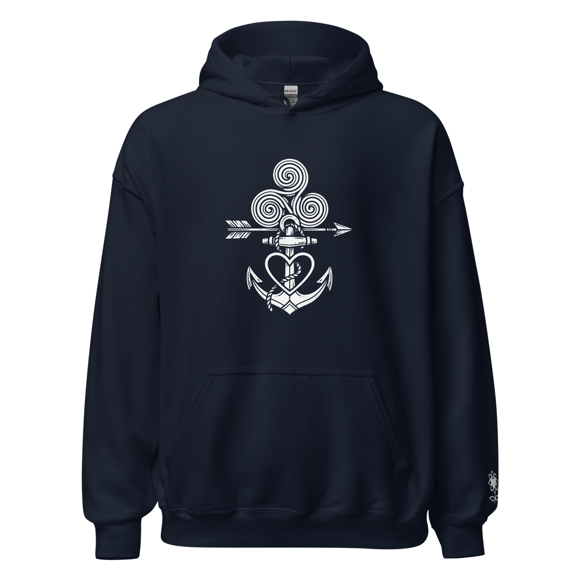 Tatoo AnchorArrowTriskelionHeart Unisex Hoodie - Alivwood