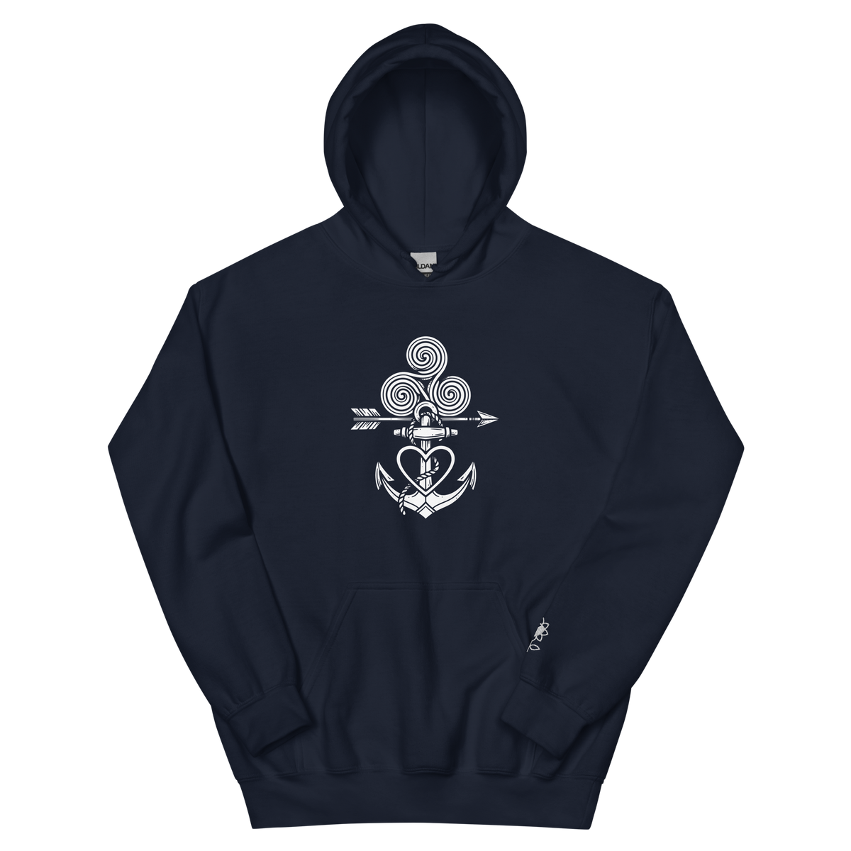 Tatoo AnchorArrowTriskelionHeart Unisex Hoodie - Alivwood
