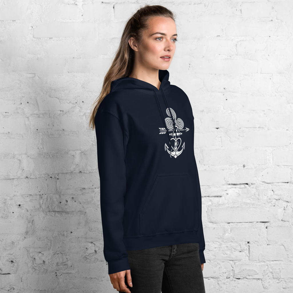 Tatoo AnchorArrowTriskelionHeart Unisex Hoodie - Alivwood