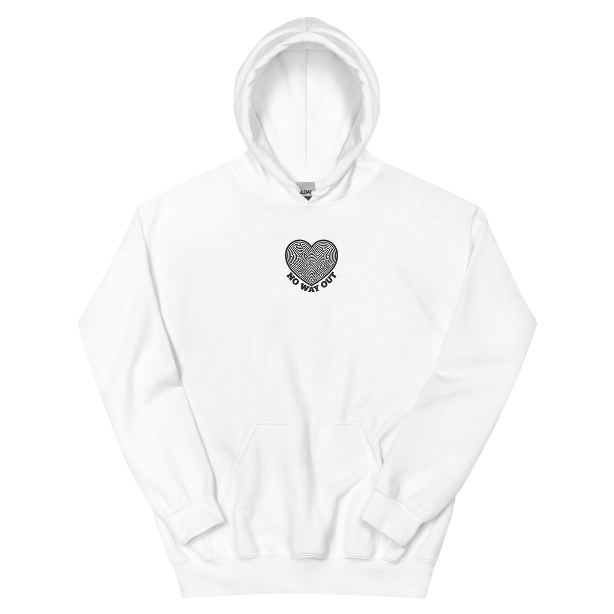 No Way Out Embroidery Unisex Hoodie - Alivwood