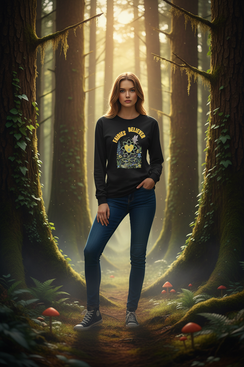 FairiesBeliever Long Sleeve Shirt - Alivwood