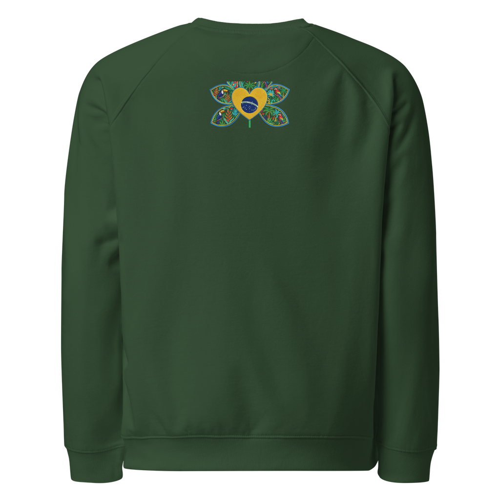 Brazil Samba Unisex organic raglan sweatshirt - Alivwood