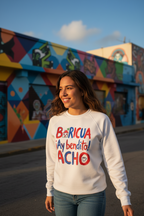 Puerto rico Unisex organic raglan sweatshirt - Alivwood