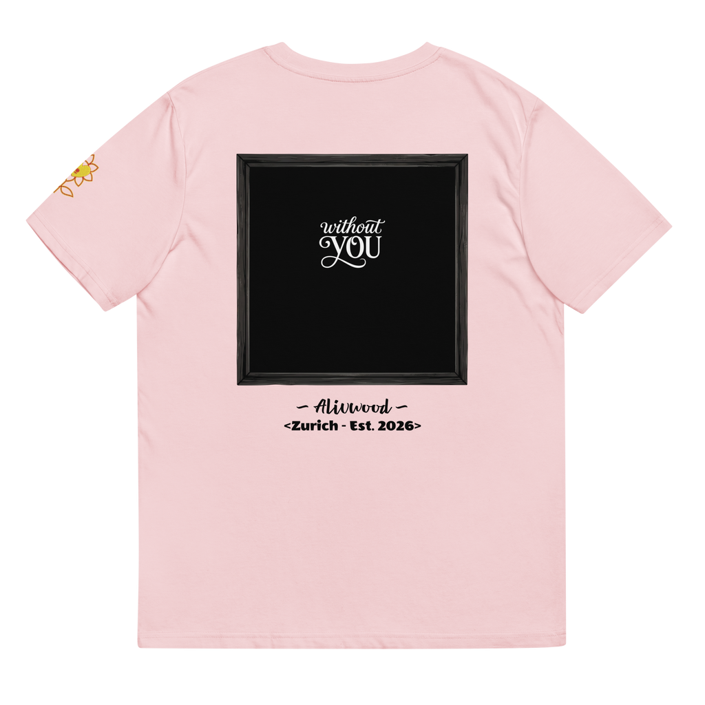 With and without you Unisex organic ribbed neck t-shirt - Alivwood