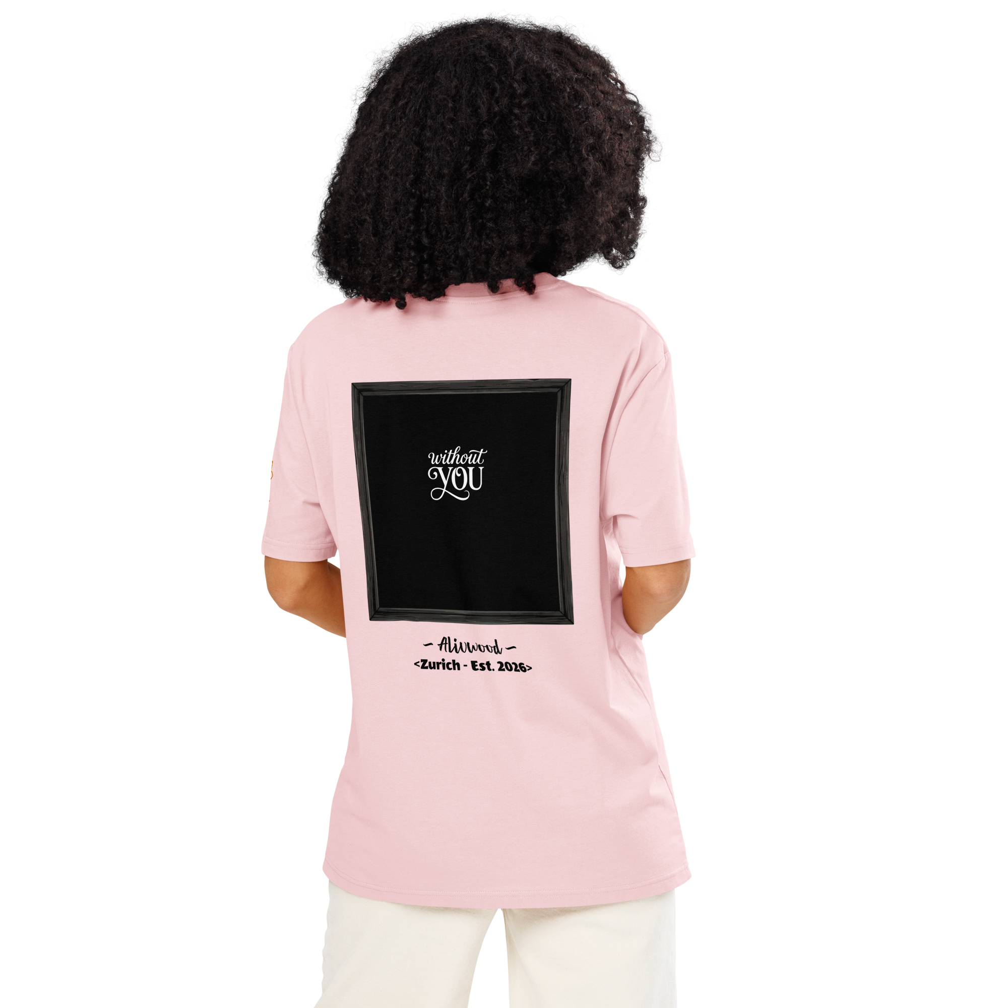 With and without you Unisex organic ribbed neck t-shirt - Alivwood