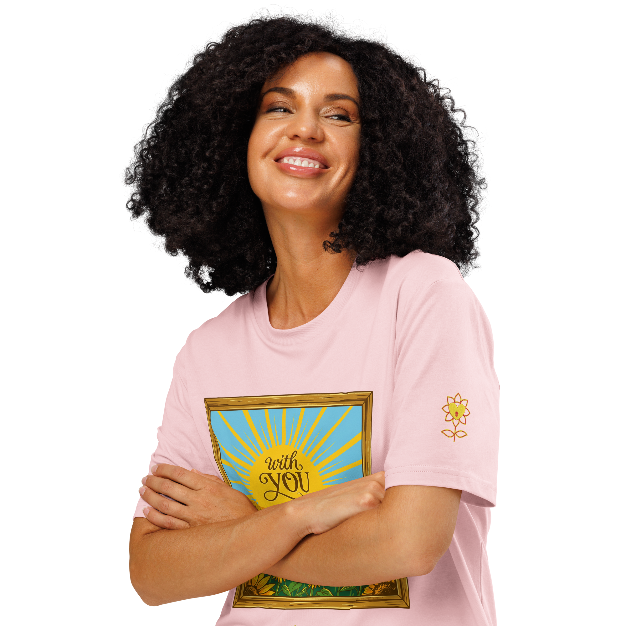 With and without you Unisex organic ribbed neck t-shirt - Alivwood