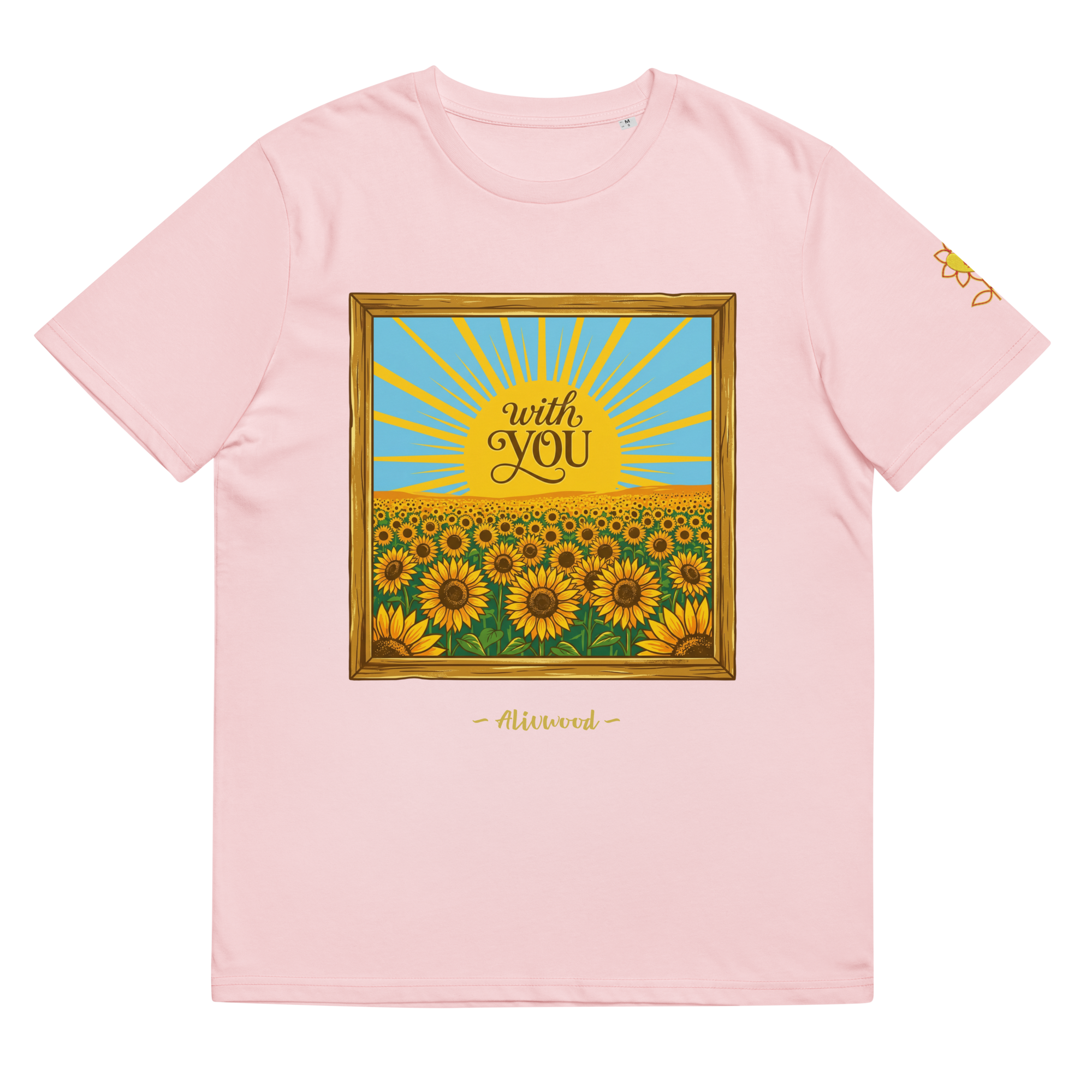 With and without you Unisex organic ribbed neck t-shirt - Alivwood