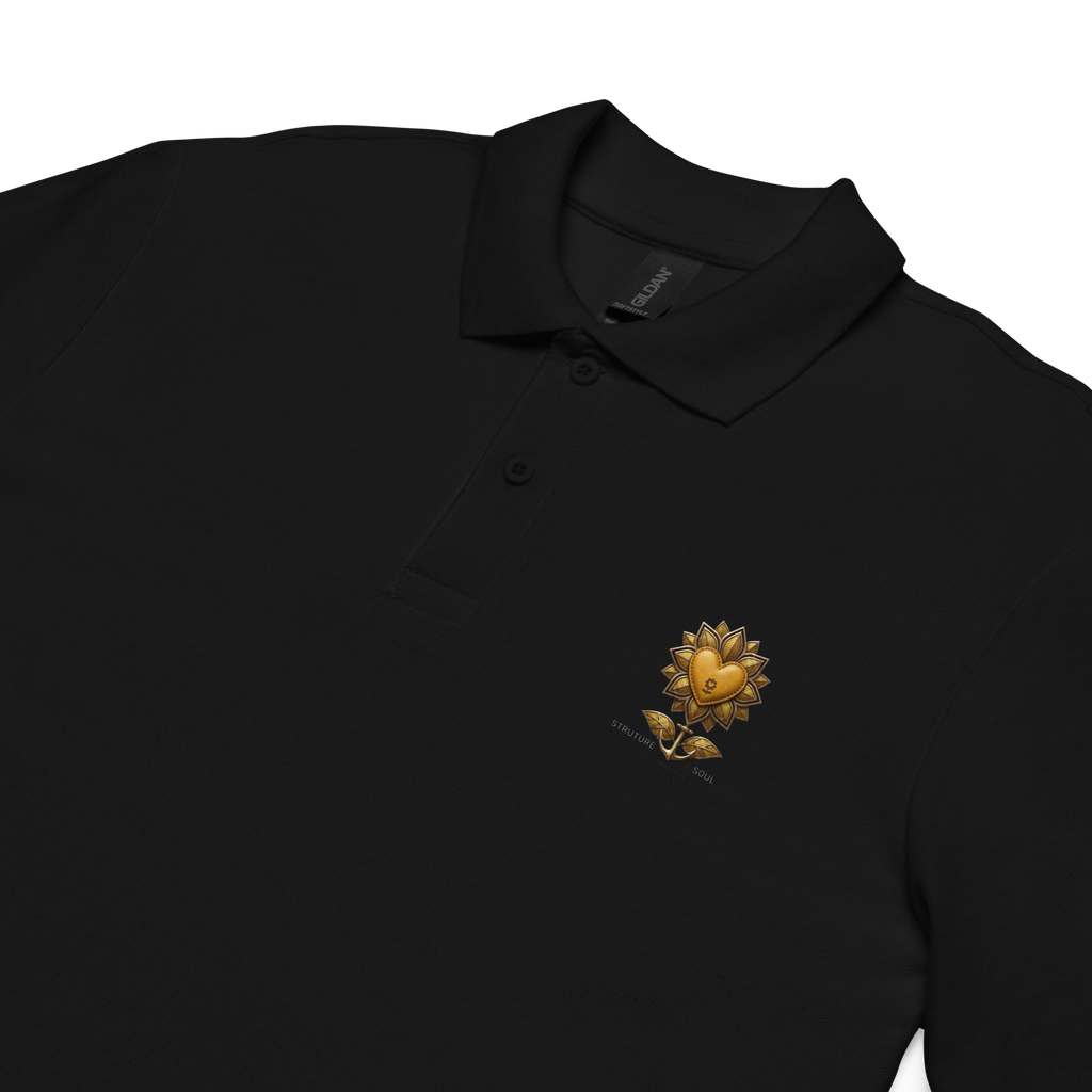 Structure and Soul Unisex pique polo shirt - Alivwood