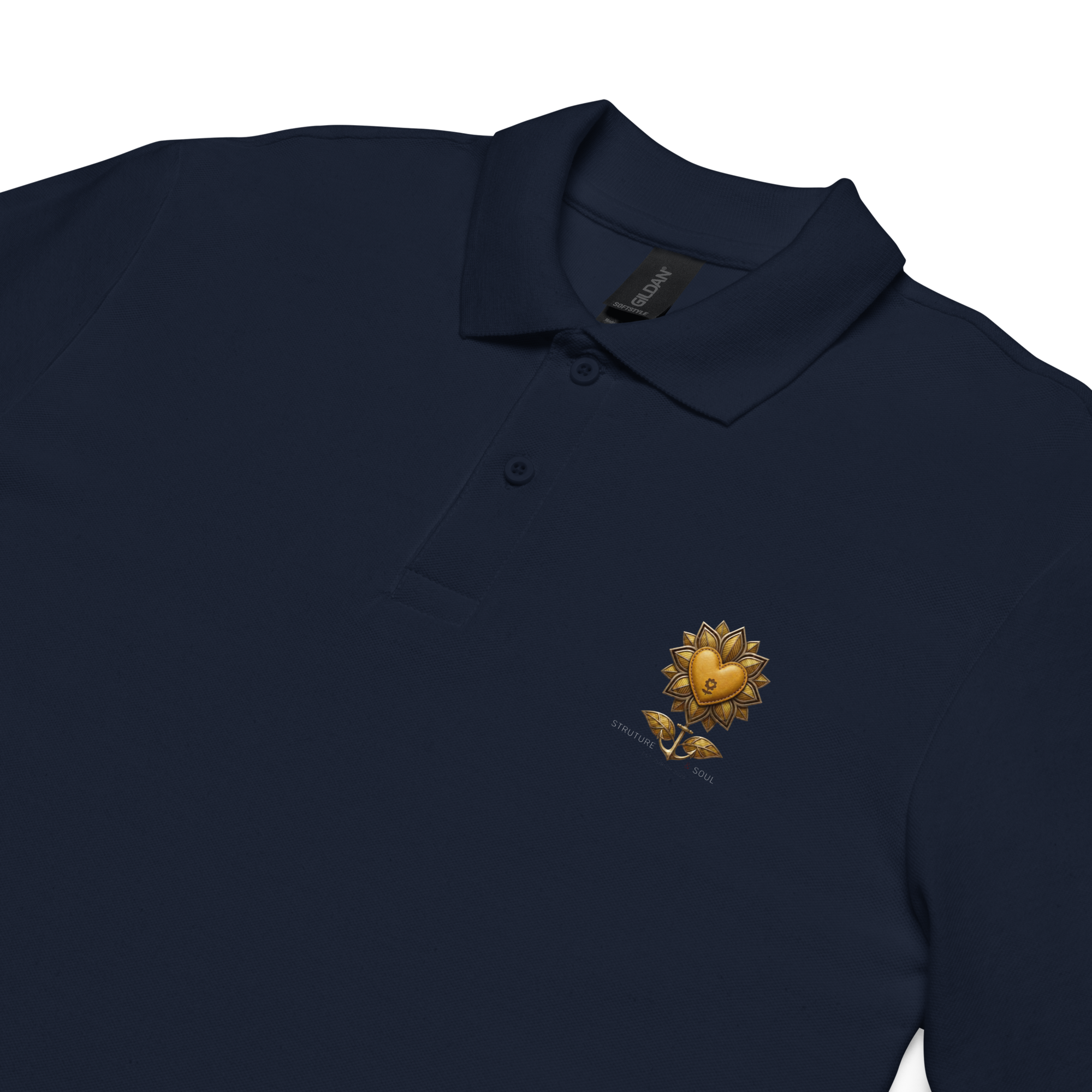Structure and Soul Unisex pique polo shirt - Alivwood