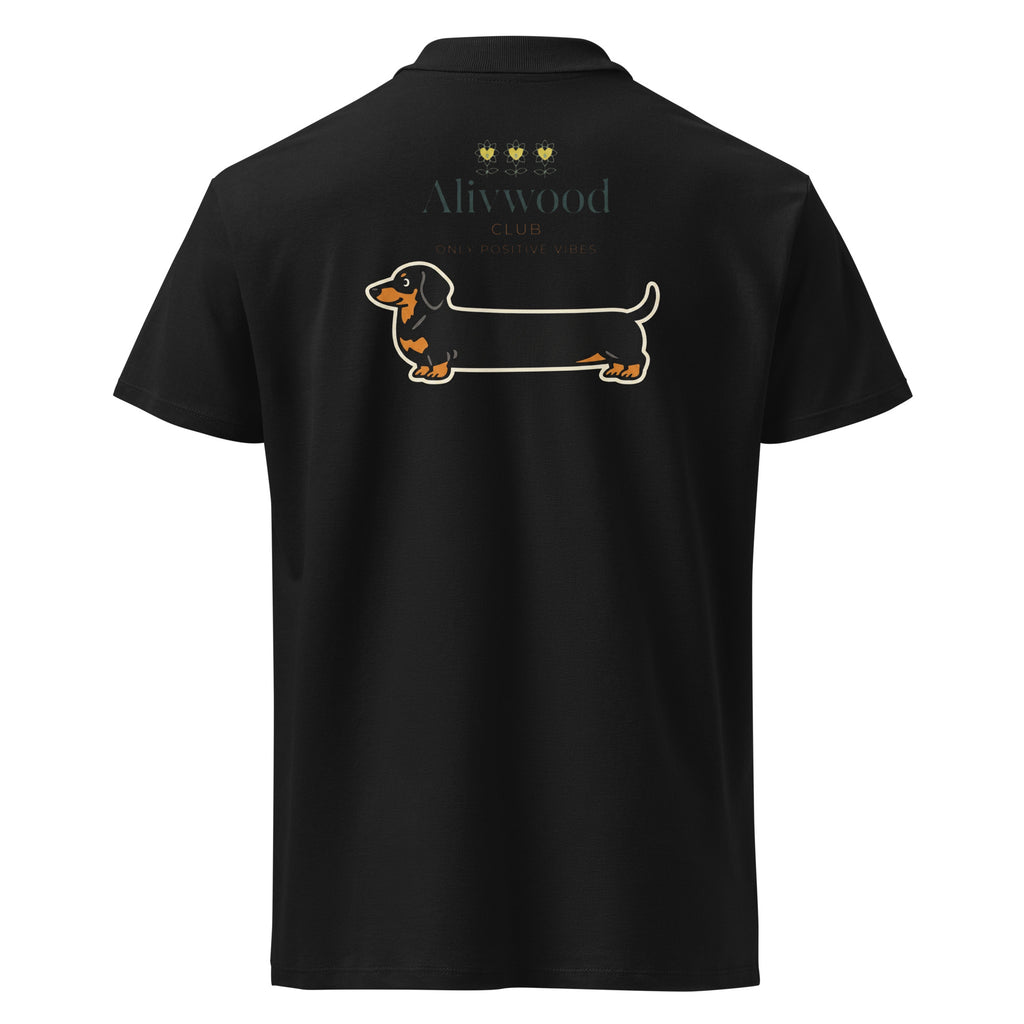 SausageDog Premium pique polo shirt - Alivwood