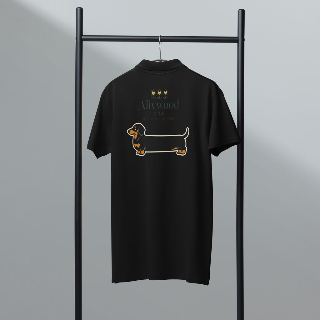 SausageDog Premium pique polo shirt - Alivwood