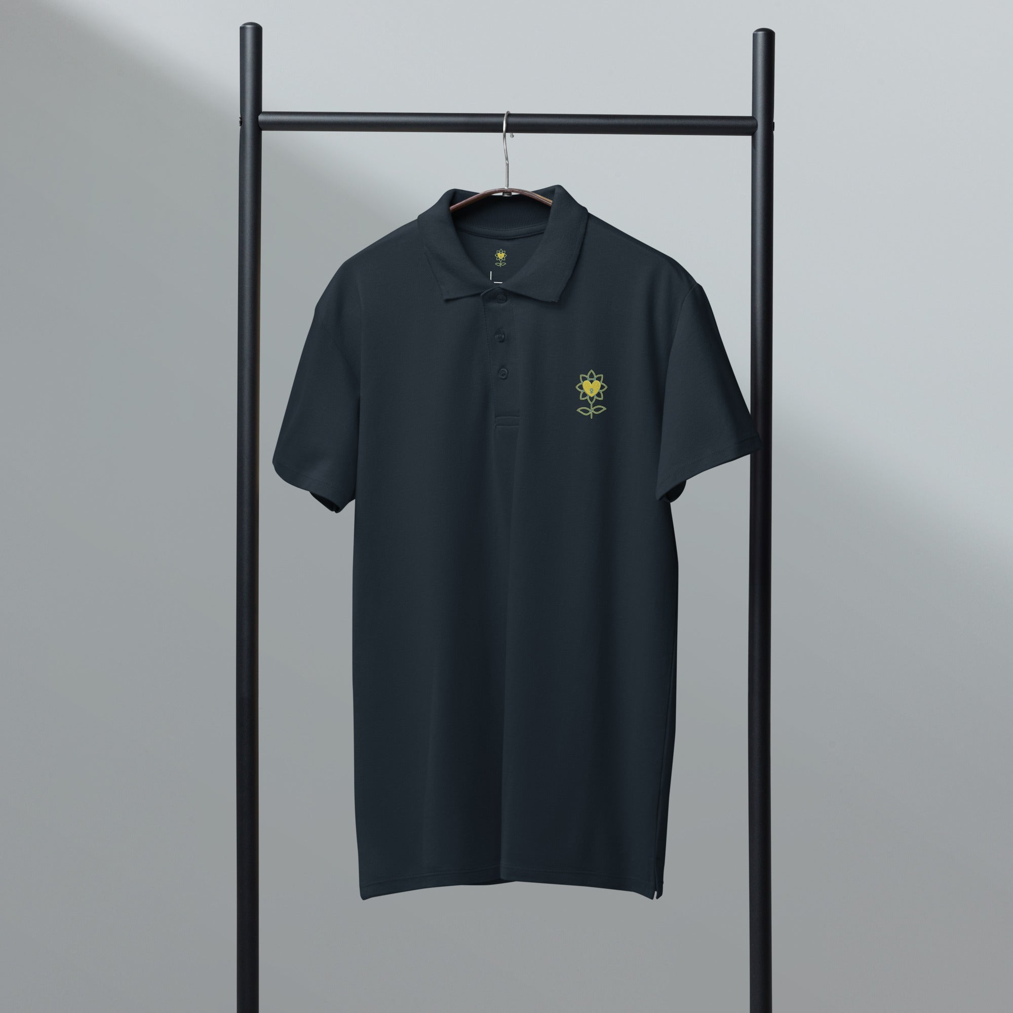 FlowersTOC Premium pique polo shirt - Alivwood
