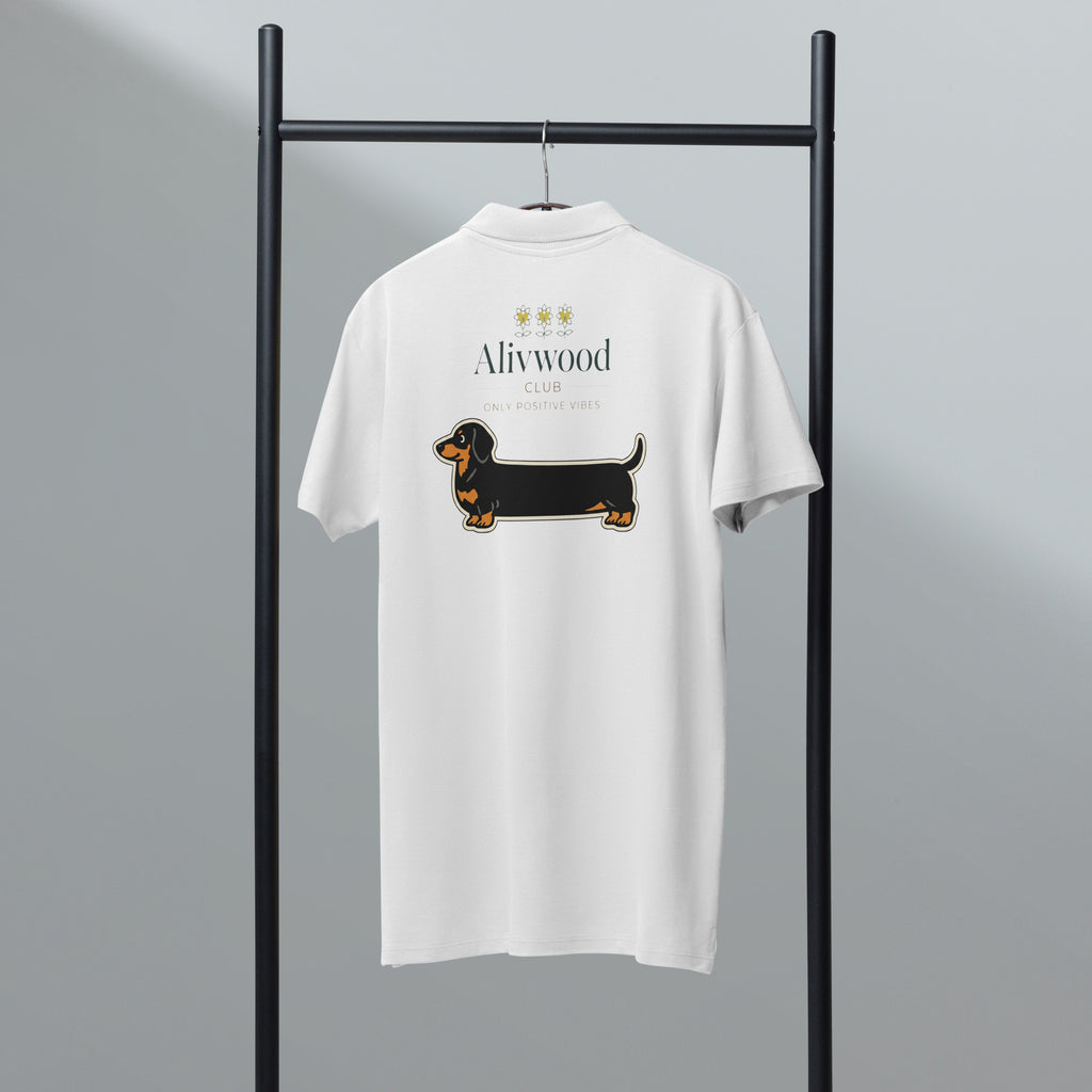 SausageDog Premium pique polo shirt - Alivwood