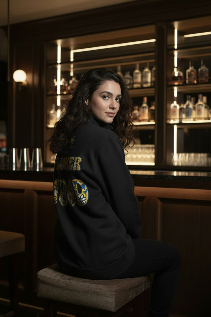 FlowerMood Lane Seven LS14014 Premium 1/4 Zip Sweatshirt - Alivwood