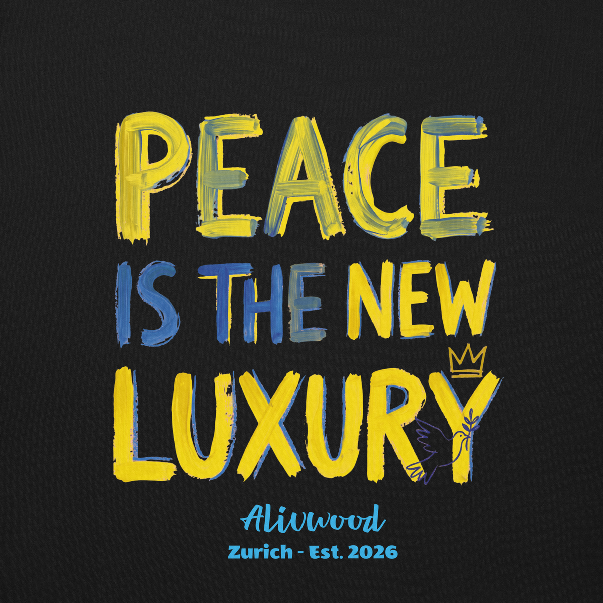 Peace is the new Luxury Unisex Premium Sweatshirt - Alivwood
