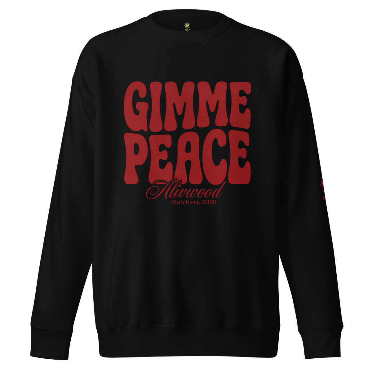 Gimme Peace Unisex Premium Sweatshirt - Alivwood