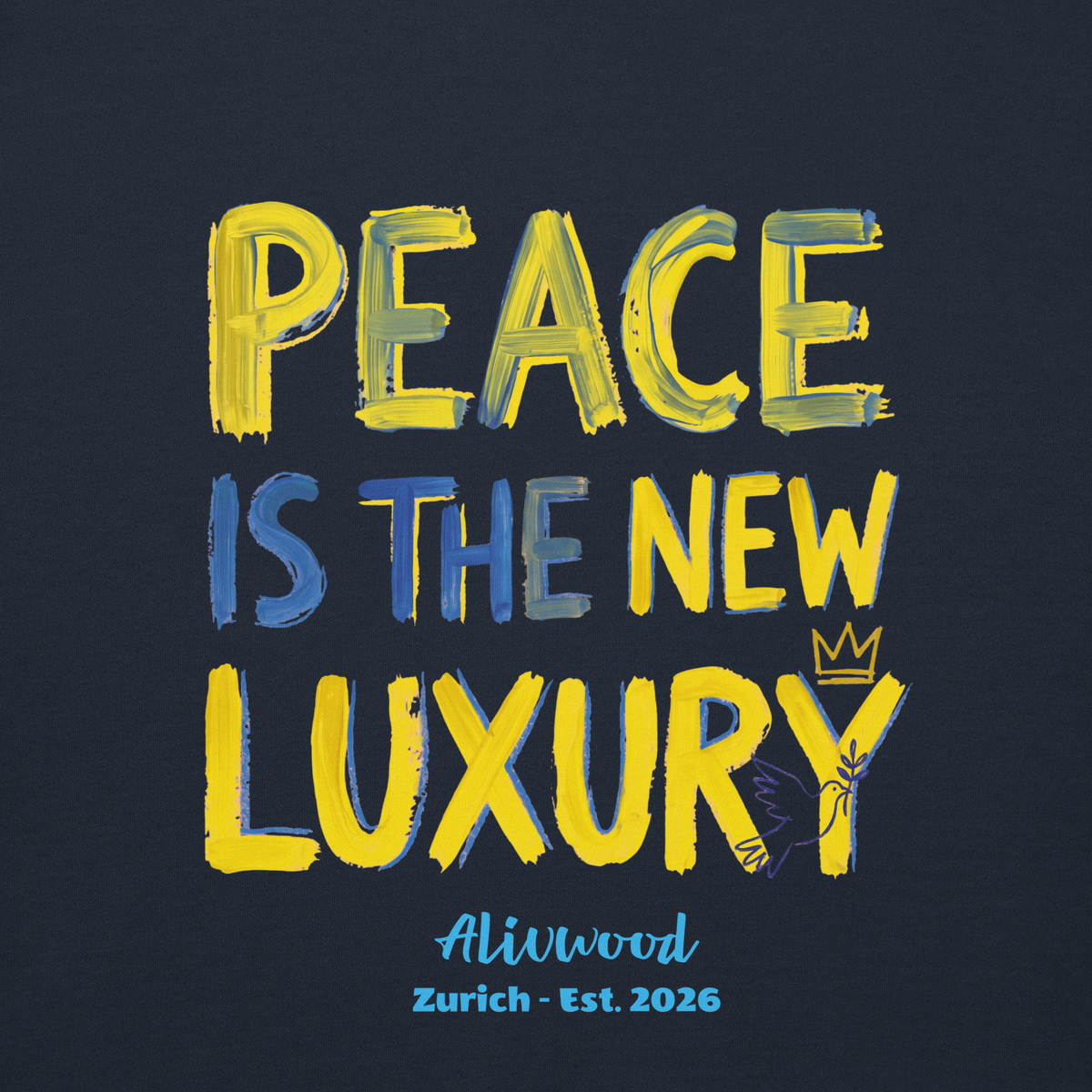 Peace is the new Luxury Unisex Premium Sweatshirt - Alivwood