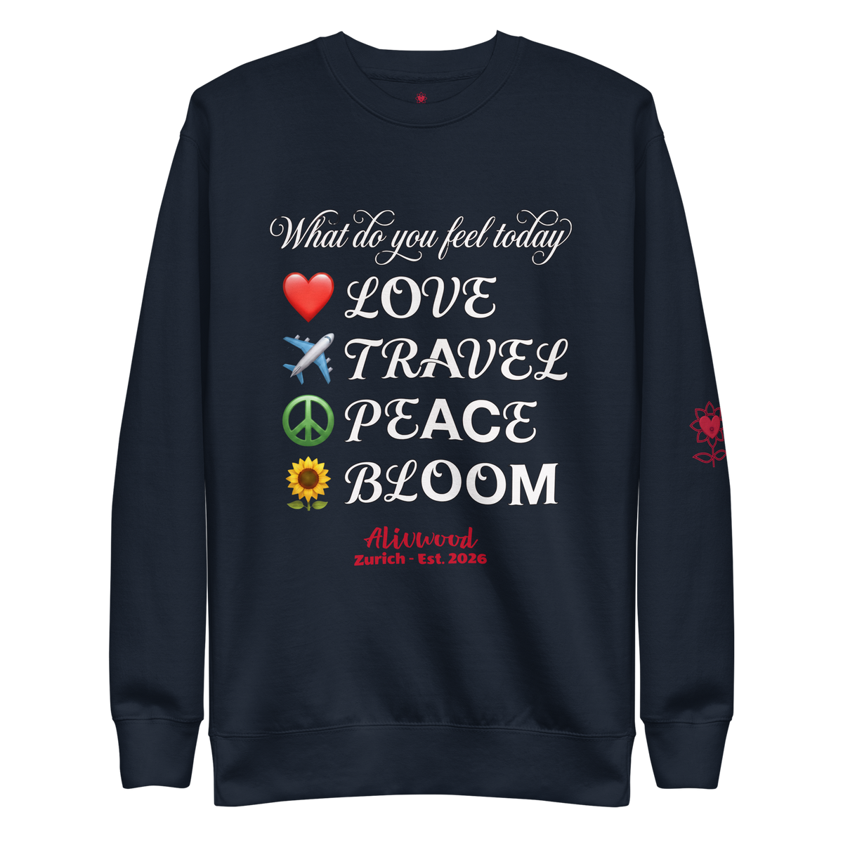 What do you feel today Unisex Premium Sweatshirt - Alivwood