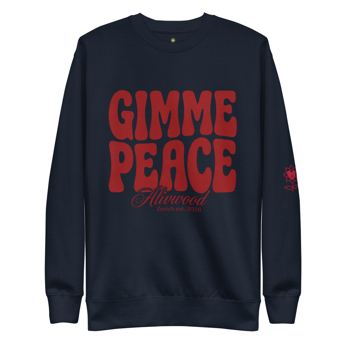 Gimme Peace Unisex Premium Sweatshirt - Alivwood