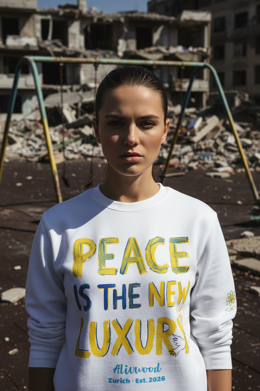 Peace is the new Luxury Unisex Premium Sweatshirt - Alivwood