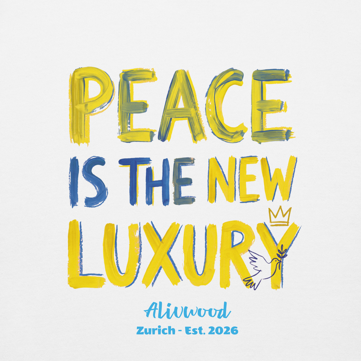 Peace is the new Luxury Unisex Premium Sweatshirt - Alivwood