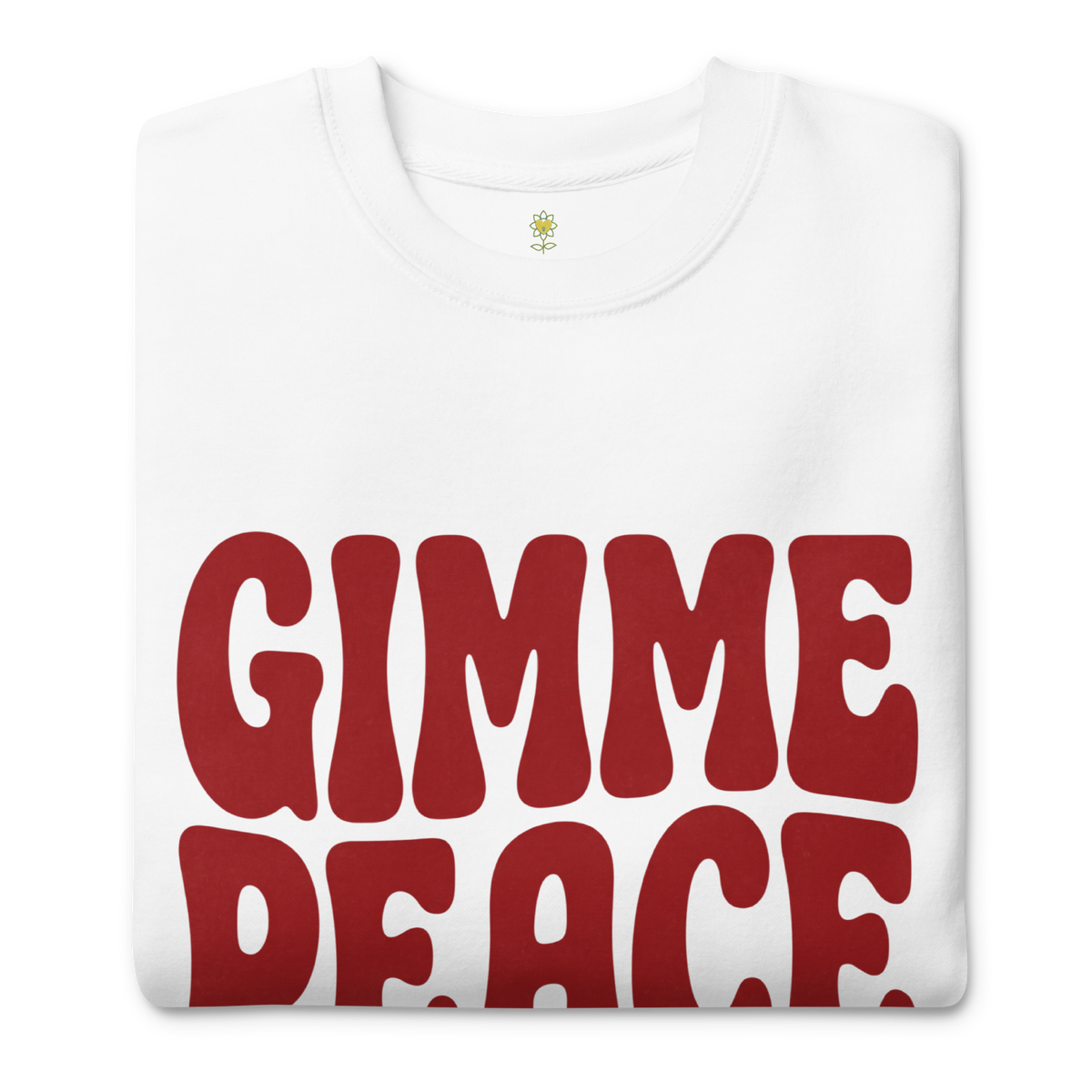 Gimme Peace Unisex Premium Sweatshirt - Alivwood