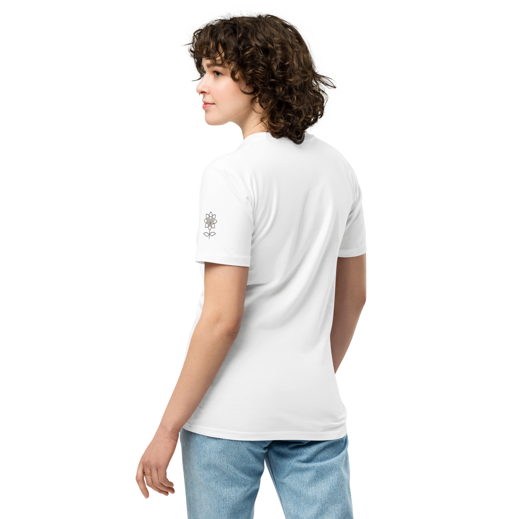 Cute Aquarius Ghost mode white Unisex premium t-shirt - Alivwood