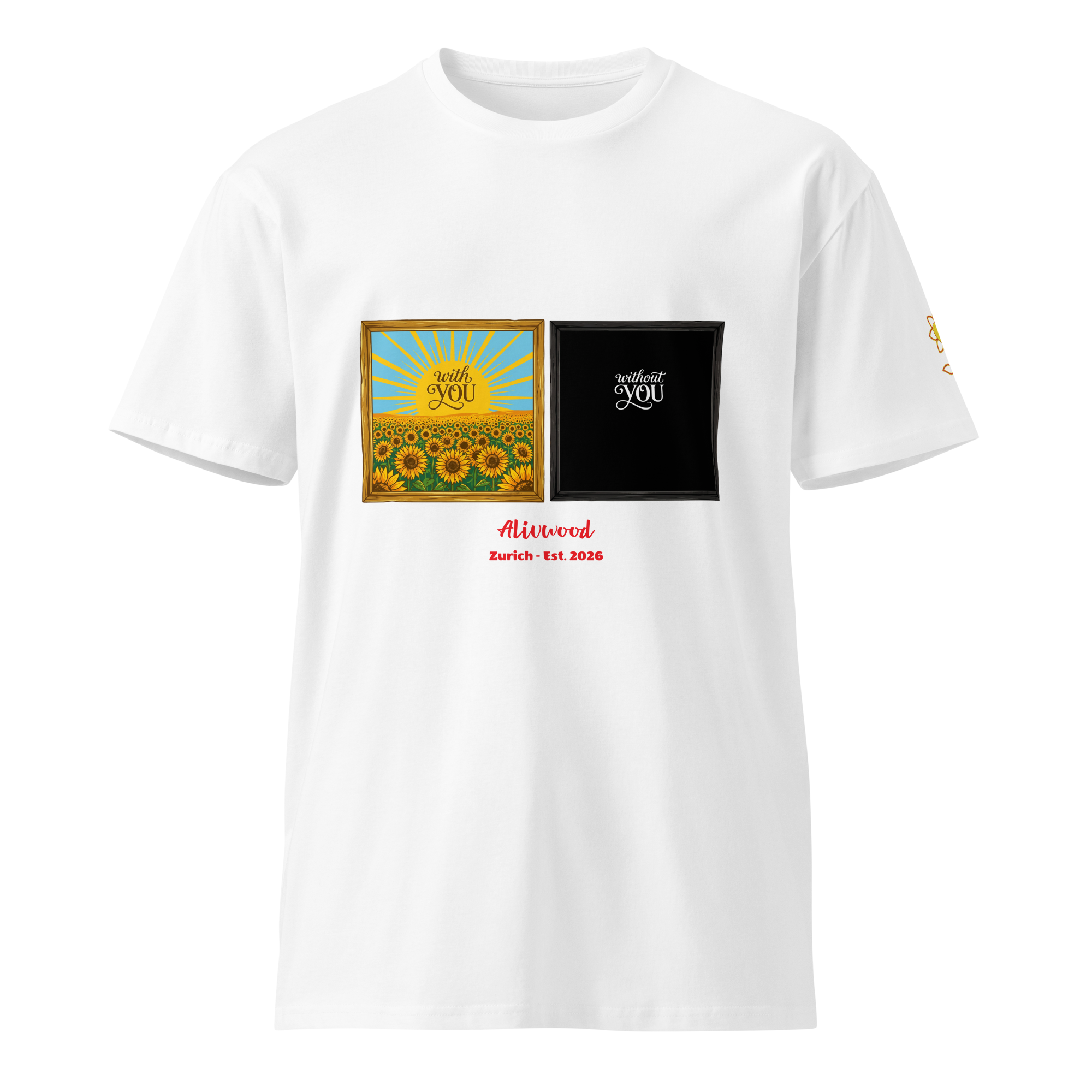 With and without You Unisex premium t-shirt - Alivwood