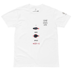 Cute Aquarius Need Space white Unisex premium t-shirt - Alivwood