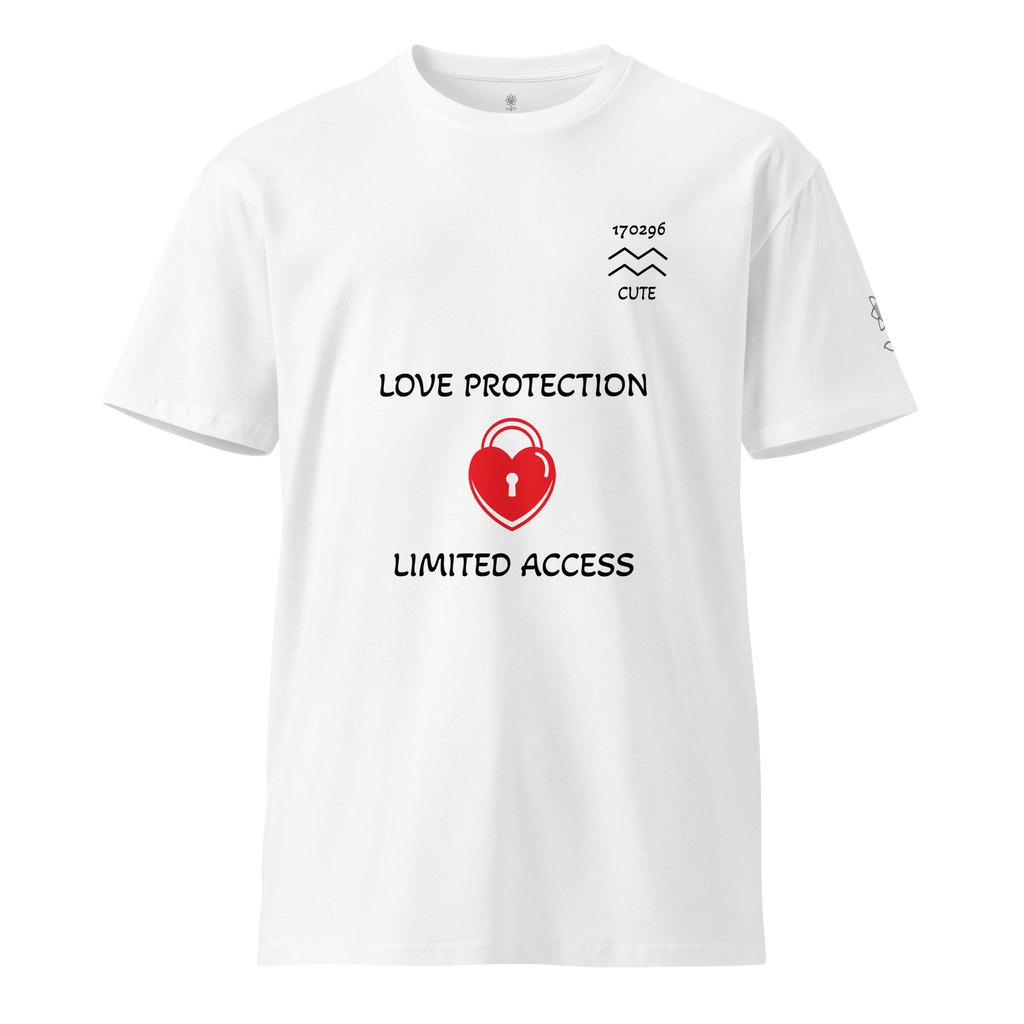 Cute Aquarius Love protection white Unisex premium t-shirt - Alivwood