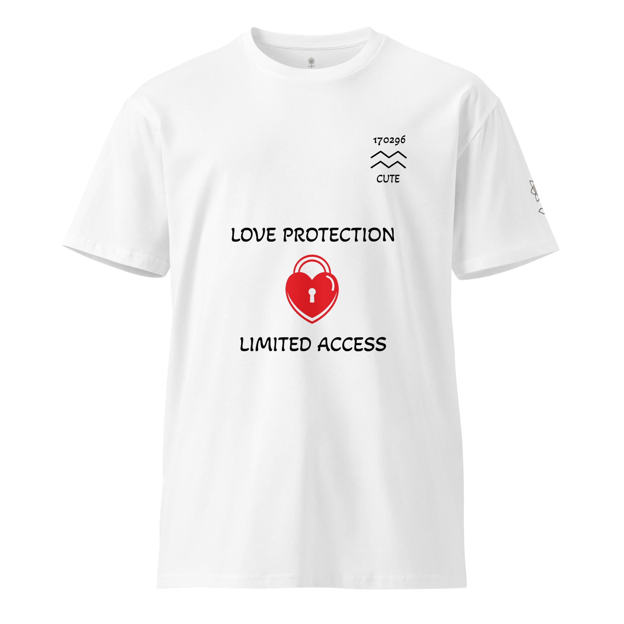 Cute Aquarius Love protection white Unisex premium t-shirt - Alivwood