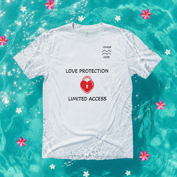 Cute Aquarius Love protection white Unisex premium t-shirt - Alivwood