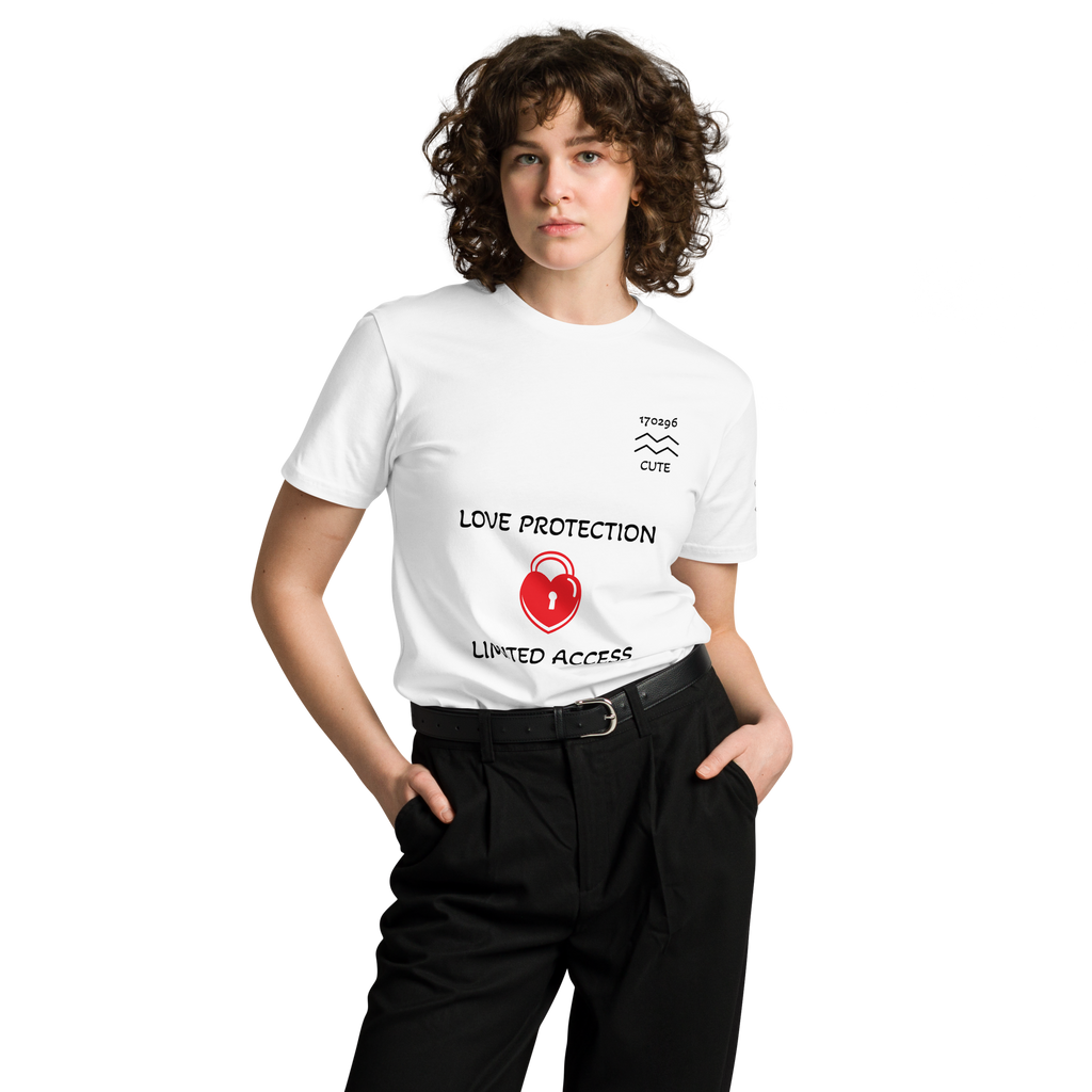 Cute Aquarius Love protection white Unisex premium t-shirt - Alivwood