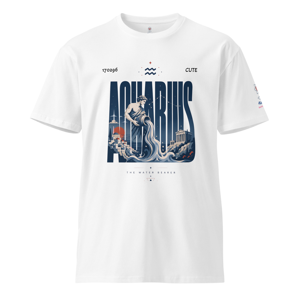 Aquarius poster Unisex premium t-shirt - Alivwood
