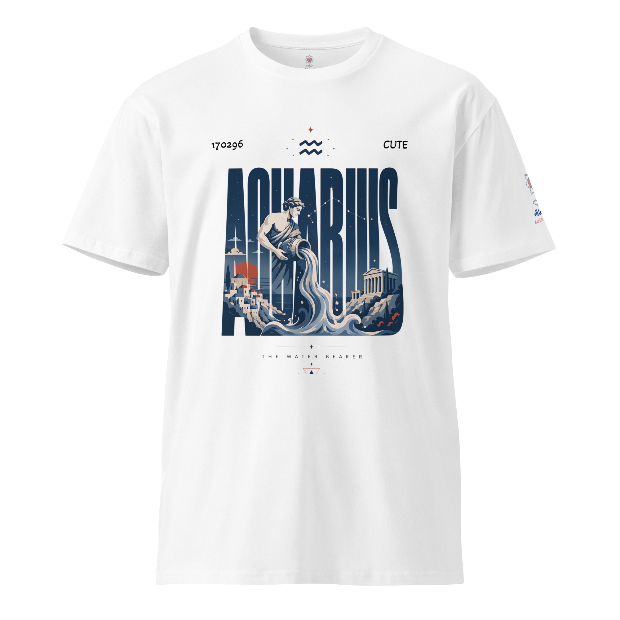Aquarius poster Unisex premium t-shirt - Alivwood