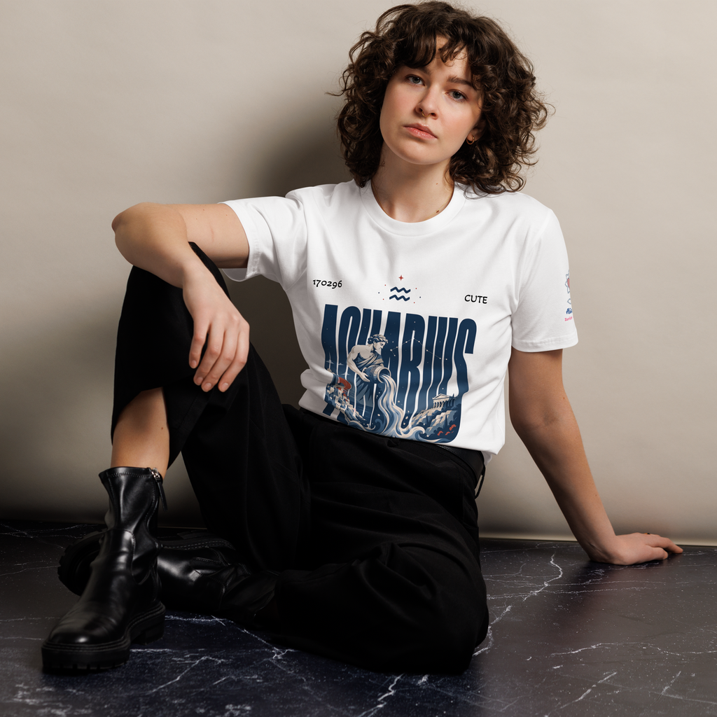 Aquarius poster Unisex premium t-shirt - Alivwood
