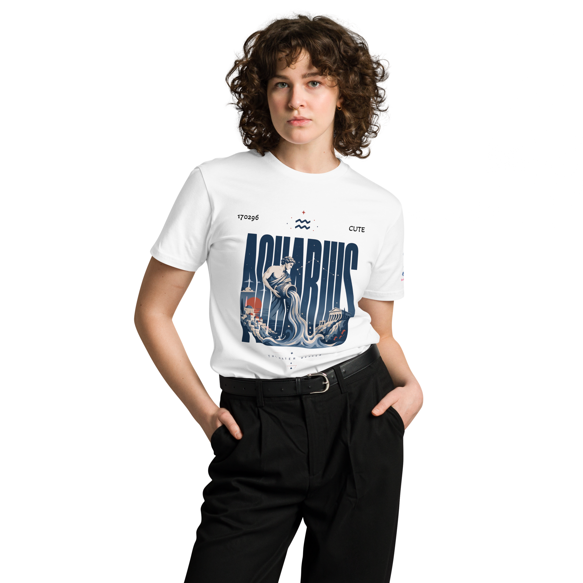 Aquarius poster Unisex premium t-shirt - Alivwood