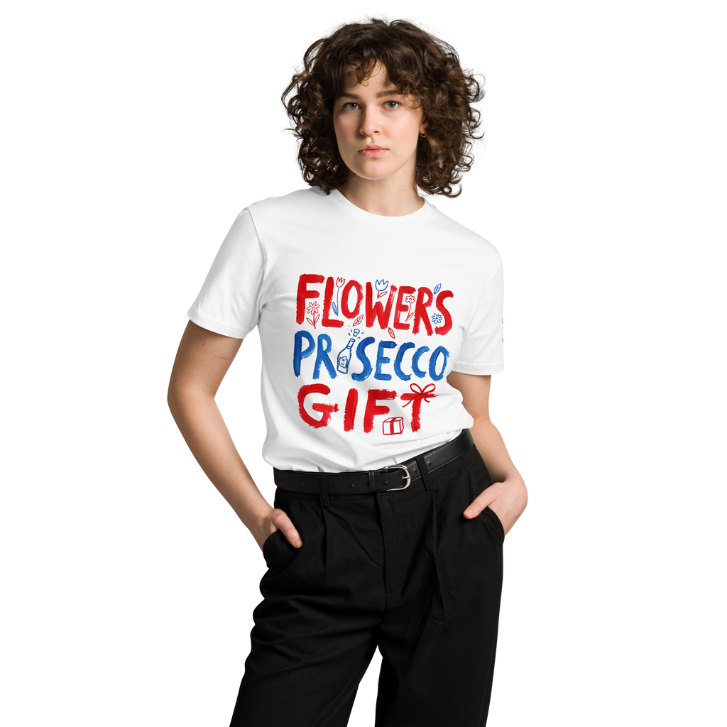 Flower+Prosecco+Gifts Unisex premium t-shirt - Alivwood