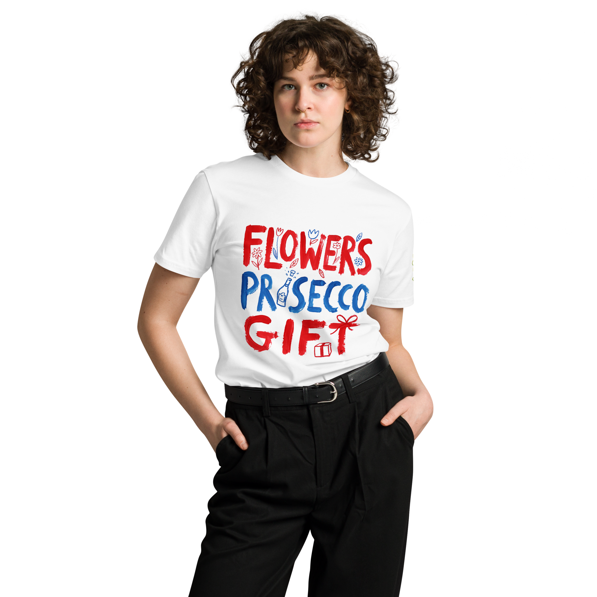 Flower+Prosecco+Gifts Unisex premium t-shirt - Alivwood